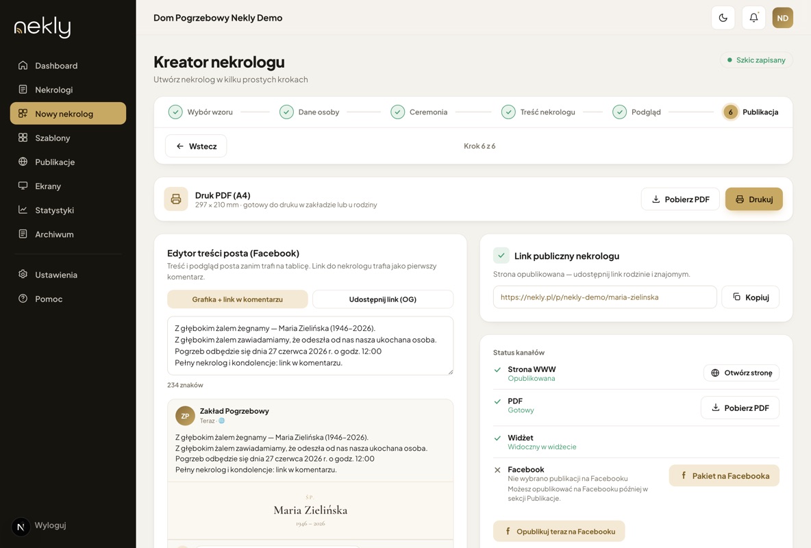 Krok 3 – kanały i publikacja